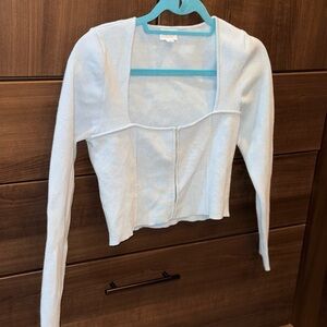 Le Lis Light Blue Crop Top